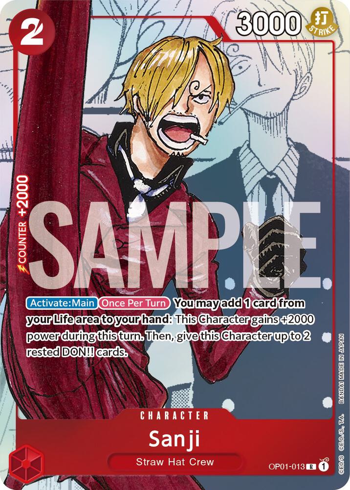 Sanji - OP01-013 [Alternate Art] [Foil] (One Piece Promotion Cards)(OP01-013)(PR)