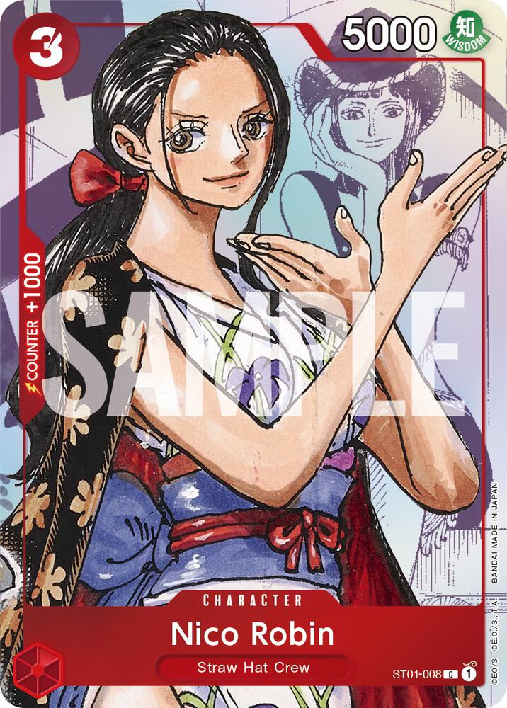 Nico Robin - ST01-008 [Alternate Art] [Foil] (One Piece Promotion Cards)(ST01-008)(PR)