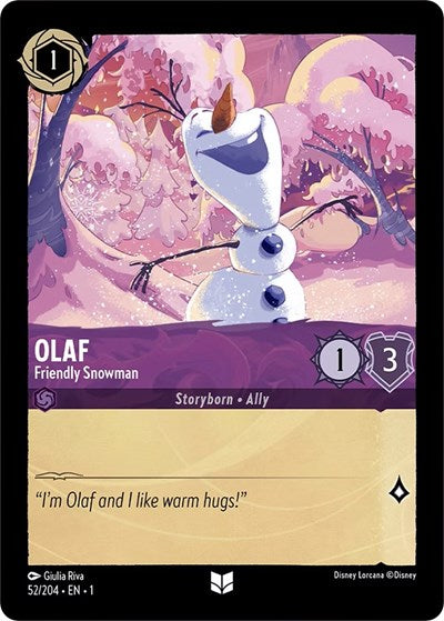 Olaf - Friendly Snowman - Cold Foil (The First Chapter)(1-052/204)(U)