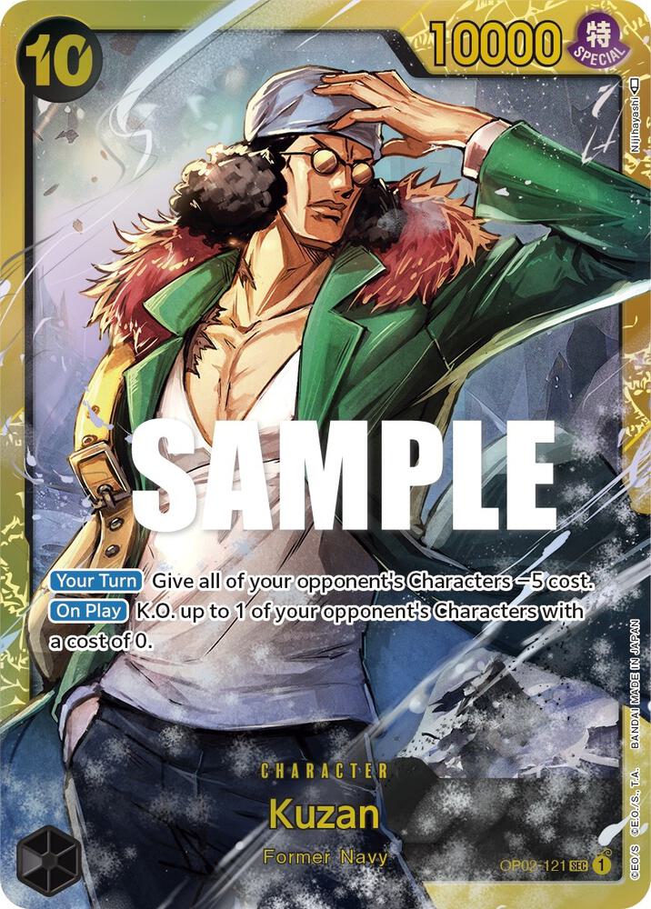 Kuzan (121) - Foil (Paramount War)(OP02-121)(SEC)