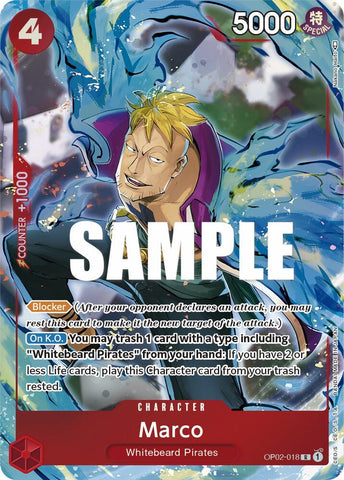 Marco - Alternate Art - Foil (Paramount War)(OP02-018)(R)