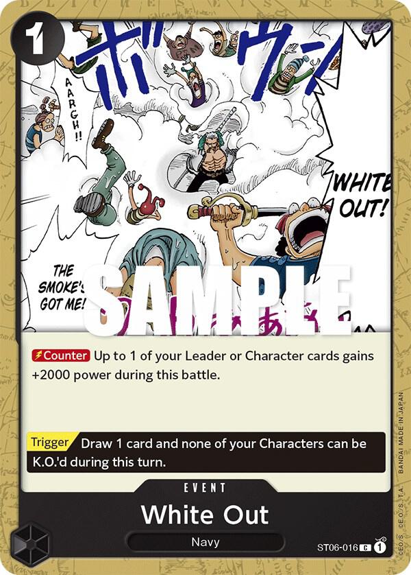 White Out (Starter Deck 6: Absolute Justice)(ST06-016)(C)