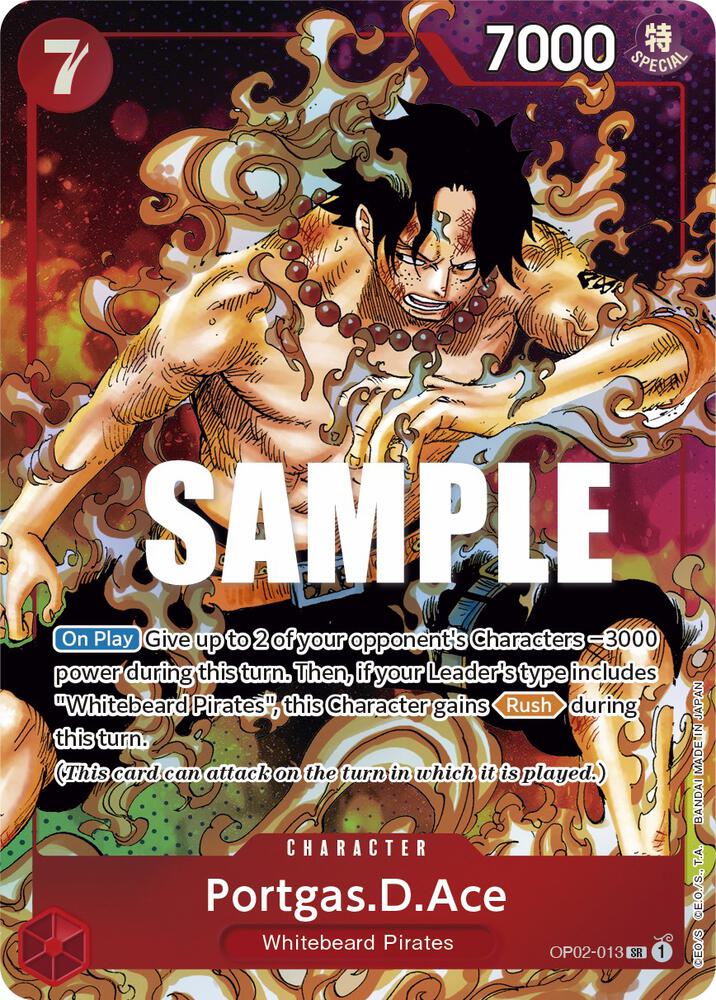 Portgas.D.Ace - Parallel - Foil (Paramount War)(OP02-013)(SR)