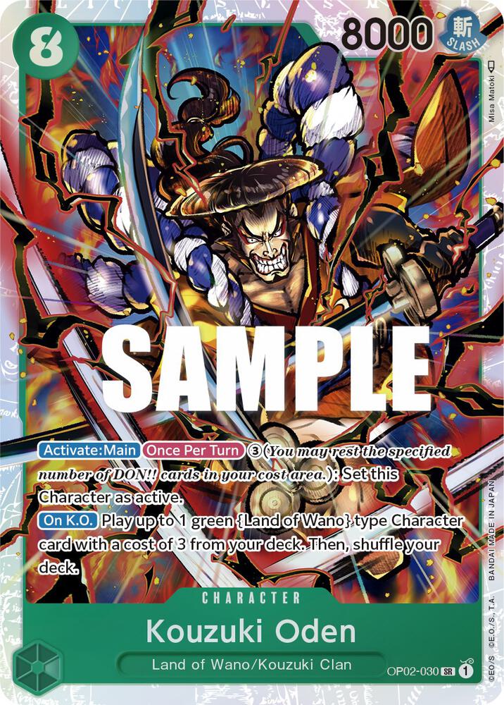 Kouzuki Oden - Foil (Paramount War)(OP02-030)(SR)
