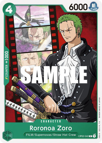 Roronoa Zoro (Paramount War)(OP02-043)(C)