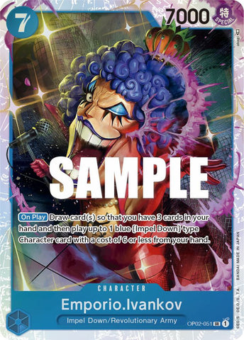Emporio.Ivankov (051) - Foil (Paramount War)(OP02-051)(SR)