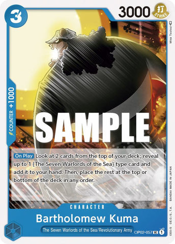 Bartholomew Kuma (Paramount War)(OP02-057)(UC)