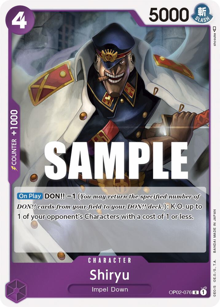 Shiryu - Foil (Paramount War)(OP02-076)(R)