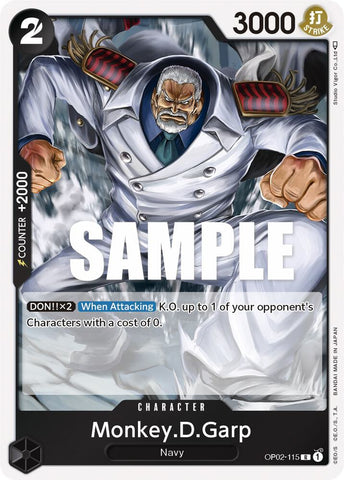 Monkey.D.Garp (115) - Foil (Paramount War)(OP02-115)(R)