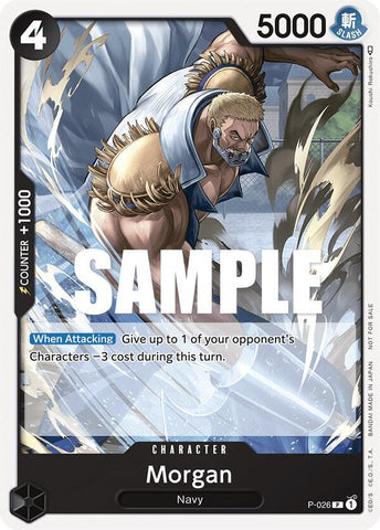 Morgan [Pirates Party Vol. 2] (One Piece Promotion Cards)(P-026)(PR)