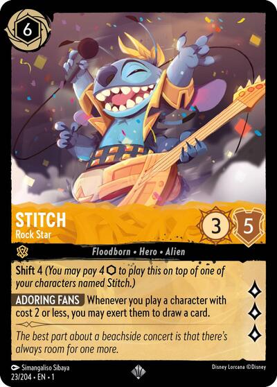 Stitch - Rock Star - Cold Foil (The First Chapter)(1-023/204)(SR)