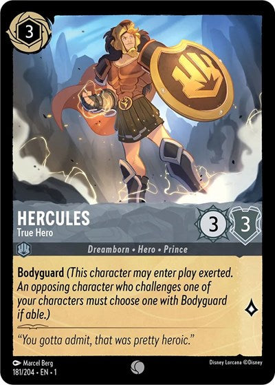 Hercules - True Hero - Cold Foil (The First Chapter)(1-181/204)(C)