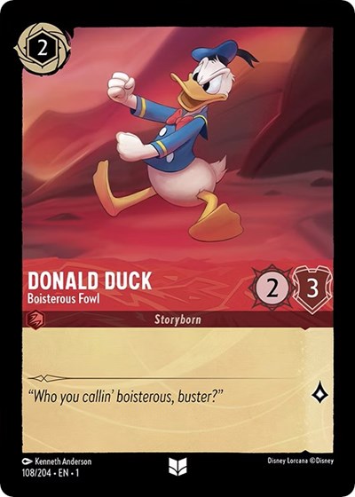 Donald Duck - Boisterous Fowl - Cold Foil (The First Chapter)(1-108/204)(U)