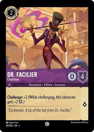 Dr. Facilier - Charlatan - Cold Foil (The First Chapter)(1-038/204)(C)