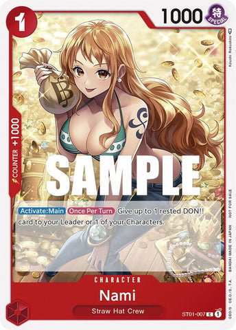 Nami [Tournament Pack Vol. 3] [Participant] (One Piece Promotion Cards)(ST01-007)(PR)
