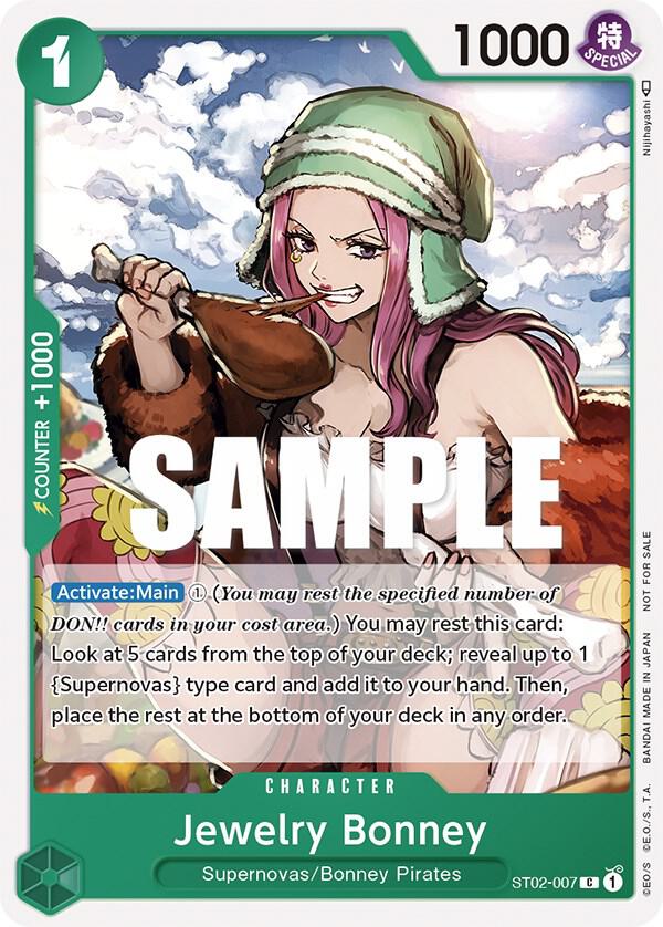 Jewelry Bonney [Tournament Pack Vol. 3] [Participant] (One Piece Promotion Cards)(ST02-007)(PR)