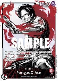 Portgas.D.Ace - Alternate Art - Foil (Pillars of Strength)(OP03-001)(L)