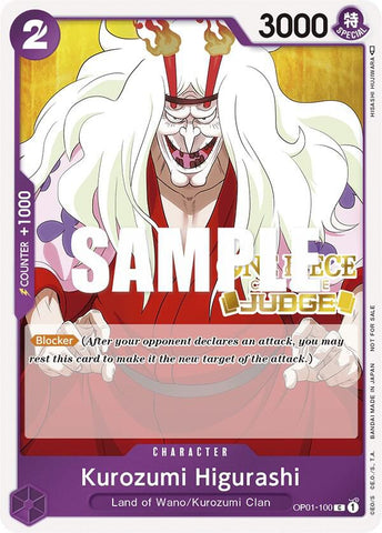 Kurozumi Higurashi [Judge] [Foil] (One Piece Promotion Cards)(OP01-100)(PR)