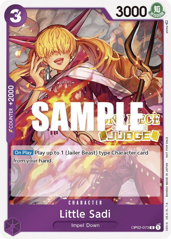 Little Sadi [Judge] [Foil] (One Piece Promotion Cards)(OP02-073)(PR)