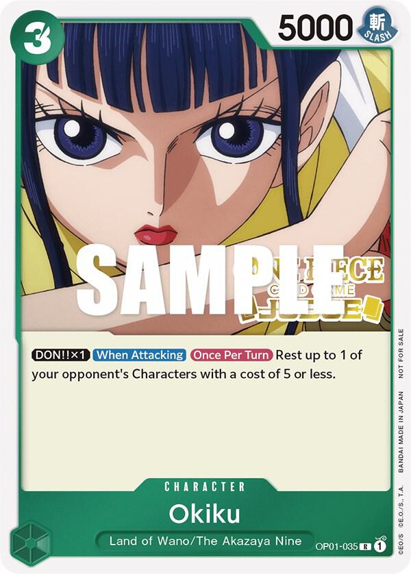 Okiku [Judge] [Foil] (One Piece Promotion Cards)(OP01-035)(PR)