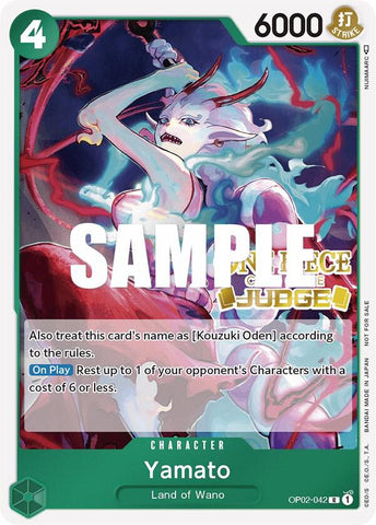Yamato [Judge] [Foil] (One Piece Promotion Cards)(OP02-042)(PR)