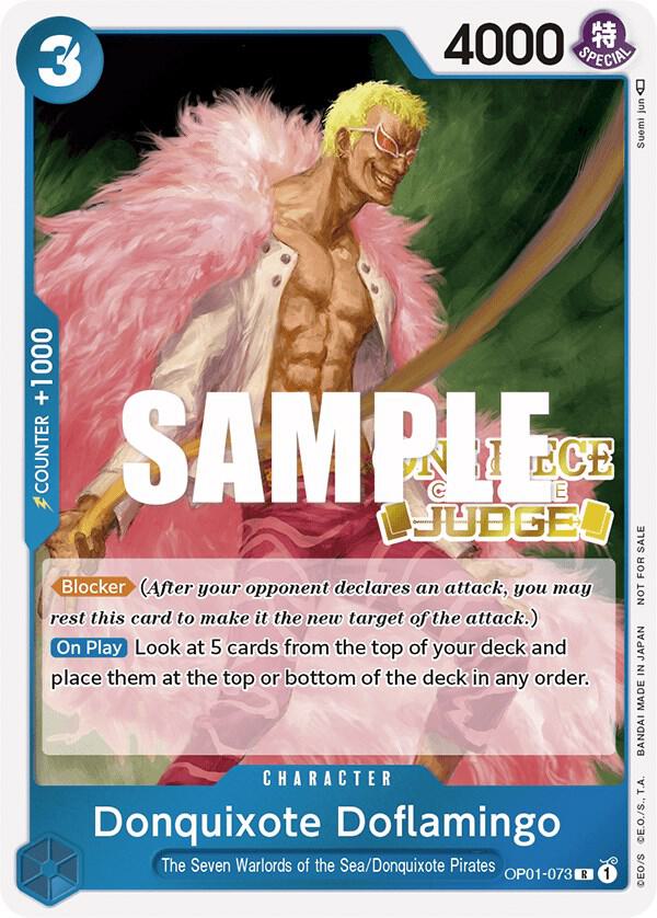 Donquixote Doflamingo [Judge] [Foil] (One Piece Promotion Cards)(OP01-073)(PR)
