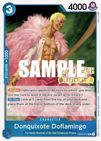 Donquixote Doflamingo [Judge] [Foil] (One Piece Promotion Cards)(OP01-073)(PR)
