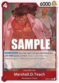 Marshall.D.Teach - Foil (Pillars of Strength)(OP03-012)(R)