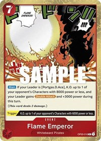 Flame Emperor - Foil (Pillars of Strength)(OP03-016)(R)