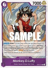 Monkey.D.Luffy - Foil (Pillars of Strength)(OP03-070)(R)