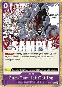 Gum-Gum Jet Gatling - Foil (Pillars of Strength)(OP03-072)(R)