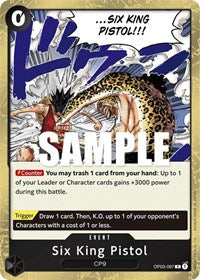 Six King Pistol - Foil (Pillars of Strength)(OP03-097)(R)