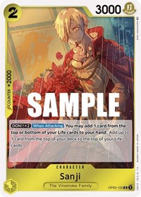 Sanji - Foil (Pillars of Strength)(OP03-102)(R)