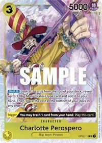 Charlotte Perospero - Foil (Pillars of Strength)(OP03-113)(SR)