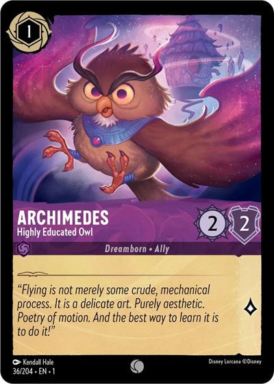 Archimedes - Highly Educated Owl - Cold Foil (The First Chapter)(1-036/204)(C)