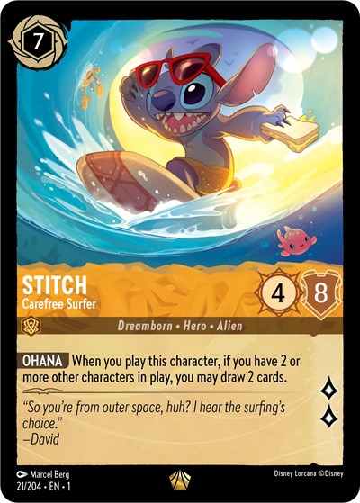 Stitch - Carefree Surfer (The First Chapter)(1-021/204)(L)
