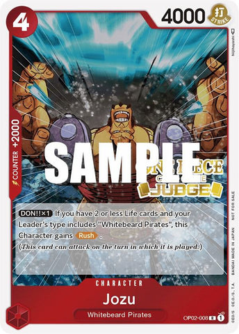 Jozu [Judge] [Foil] (One Piece Promotion Cards)(OP02-008)(PR)