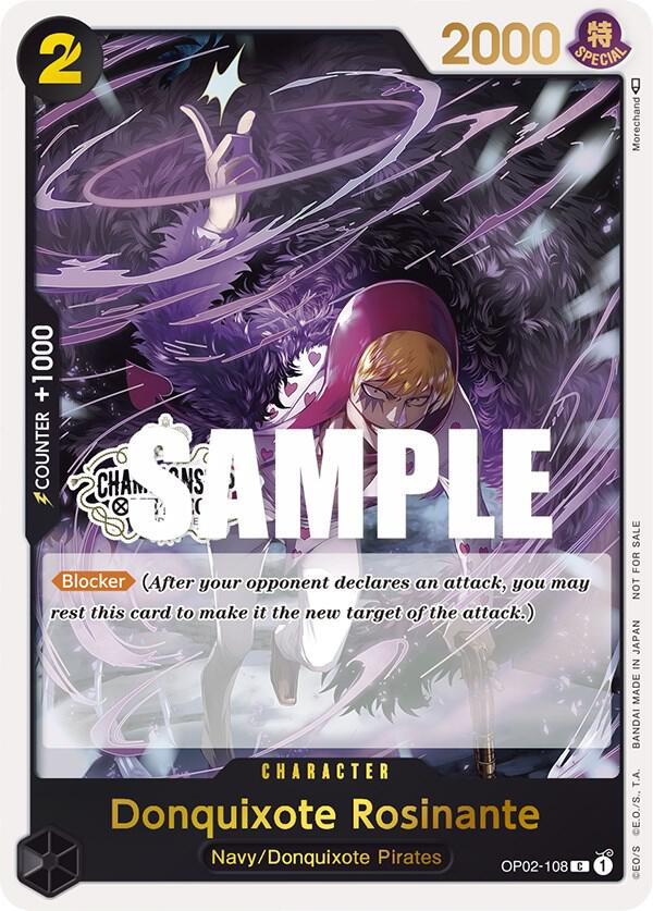Donquixote Rosinante [Store Championship 2023 Participation Pack Vol.1] [Foil] (One Piece Promotion Cards)(OP02-108)(PR)