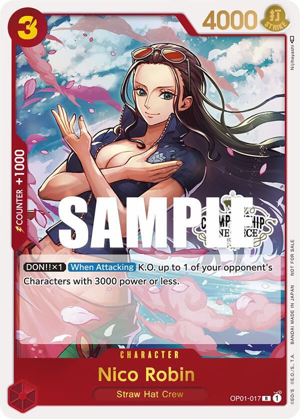 Nico Robin [Store Championship 2023 Participation Pack Vol.1] [Foil] (One Piece Promotion Cards)(OP01-017)(PR)