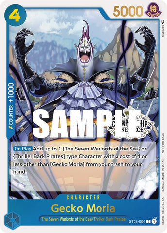 Gecko Moria [Store Championship 2023 Participation Pack Vol.1] [Foil] (One Piece Promotion Cards)(ST03-004)(PR)