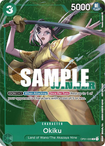 Okiku [Winner Pack Vol. 4] [Foil] (One Piece Promotion Cards)(OP01-035)(R)