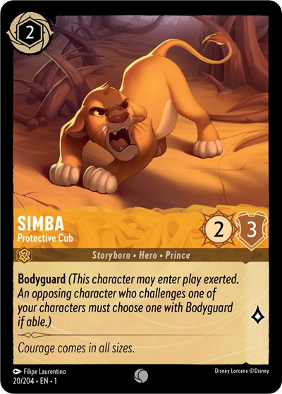 Simba - Protective Cub - Cold Foil (The First Chapter)(1-020/204)(C)