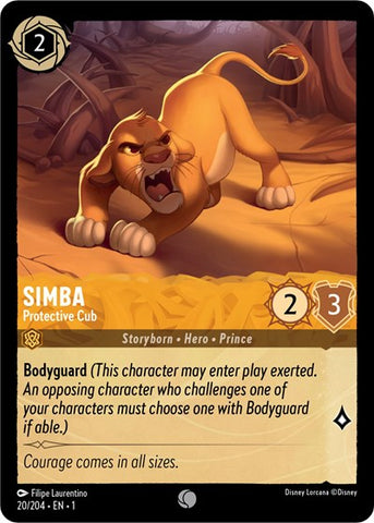 Simba - Protective Cub - Cold Foil (The First Chapter)(1-020/204)(C)