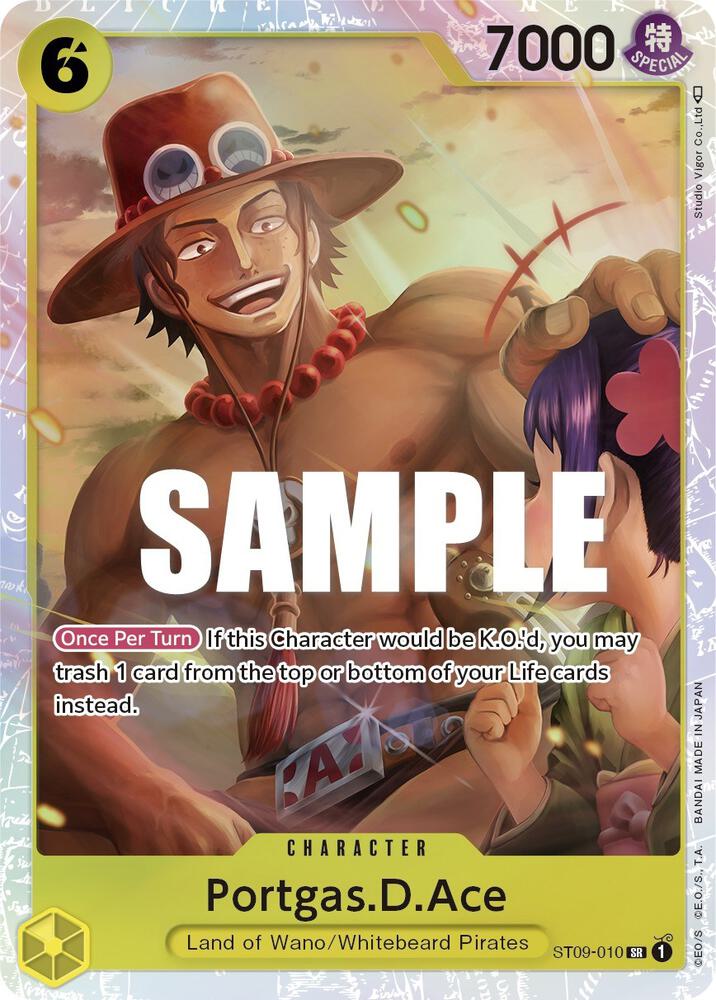 Portgas.D.Ace - Foil (Starter Deck 9: Yamato)(ST09-010)(SR)