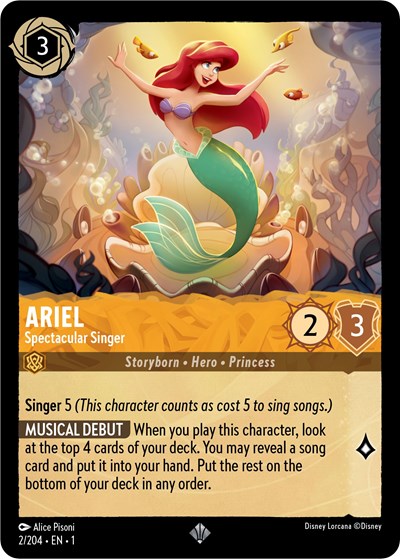 Ariel - Spectacular Singer (The First Chapter)(1-002/204)(SR)