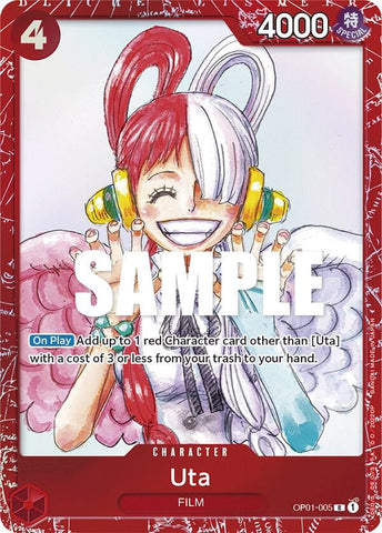 Uta [Premium Card Collection -ONE PIECE FILM RED Edition-] [Foil] (One Piece Promotion Cards)(OP01-005)(R)