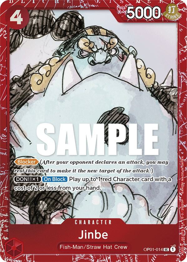 Jinbe [Premium Card Collection -ONE PIECE FILM RED Edition-] [Foil] (One Piece Promotion Cards)(OP01-014)(UC)