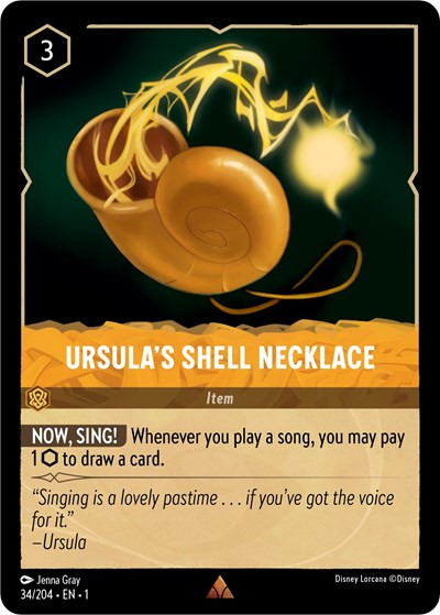 Ursula's Shell Necklace - Cold Foil (The First Chapter)(1-034/204)(R)