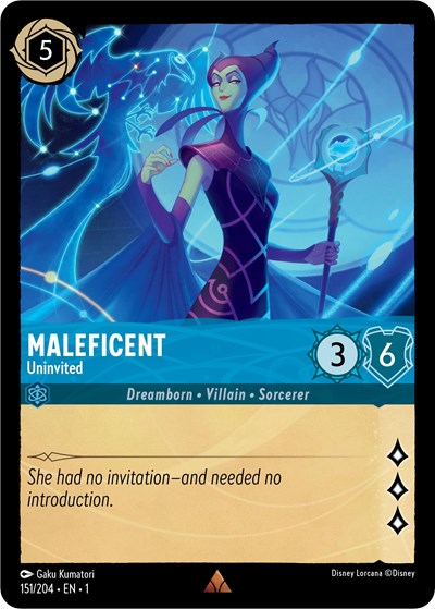 Maleficent - Uninvited - Cold Foil (The First Chapter)(1-151/204)(R)