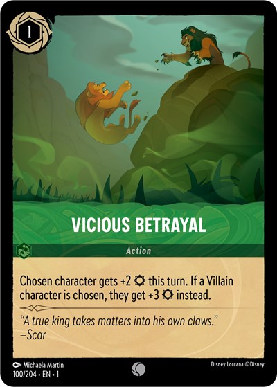 Vicious Betrayal - Cold Foil (The First Chapter)(1-100/204)(C)